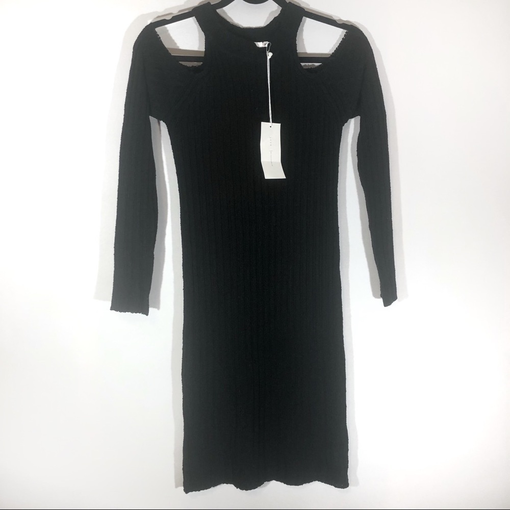 NWT Lush Cold Shoulder Sweater Dress small